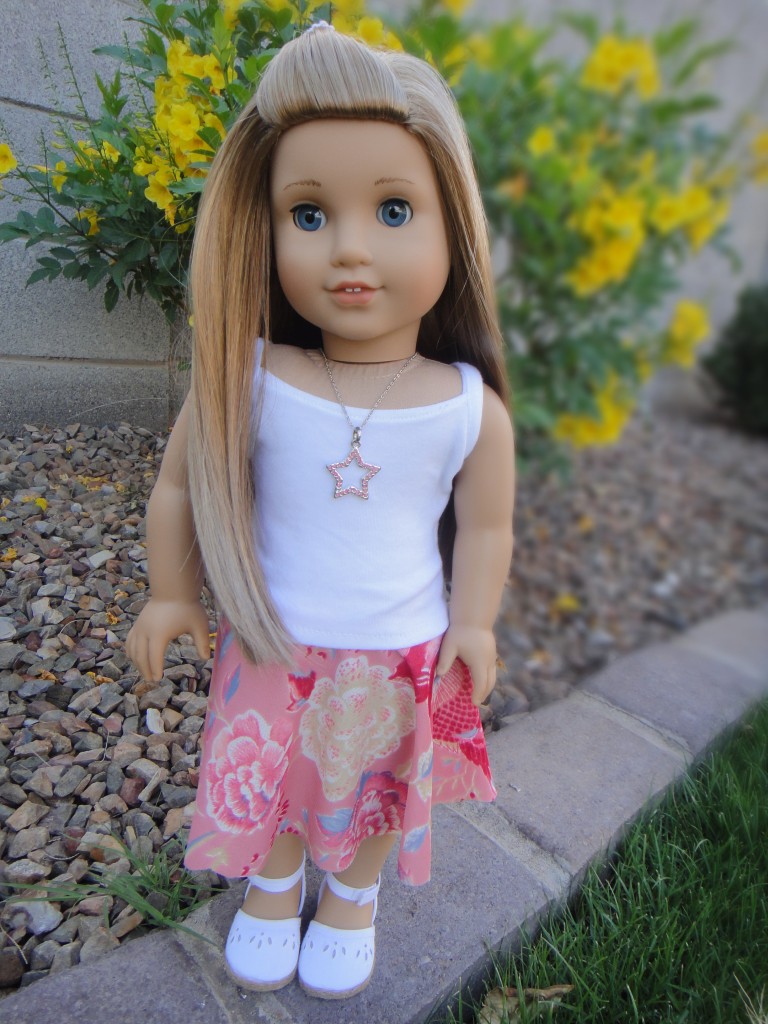No Sew Circle Skirt for American Girl Dolls | Sew Adollable