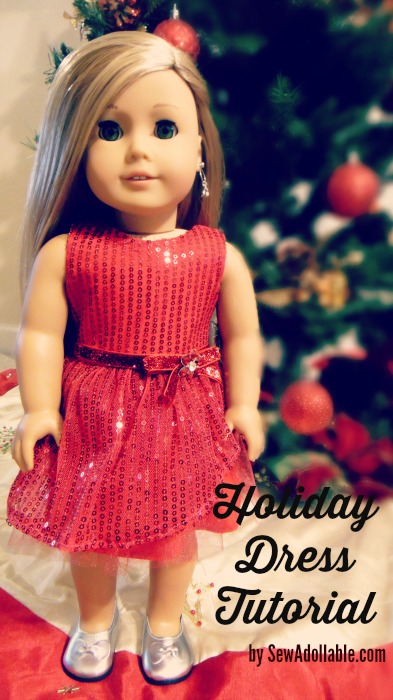 american girl doll holiday dress
